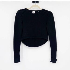 CAbi #3525 Prep Pullover Black High Low